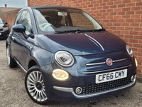 USED 2017 66 FIAT 500C 0.9 TwinAir Lounge Convertible 2dr Petrol Manual Euro 6 (s/s) (85 bhp) REAR PARKING SENSORS -