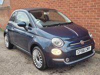 USED 2017 66 FIAT 500C 0.9 TwinAir Lounge Convertible 2dr Petrol Manual Euro 6 (s/s) (85 bhp) REAR PARKING SENSORS -