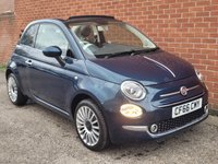 USED 2017 66 FIAT 500C 0.9 TwinAir Lounge Convertible 2dr Petrol Manual Euro 6 (s/s) (85 bhp) REAR PARKING SENSORS -