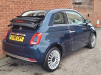 USED 2017 66 FIAT 500C 0.9 TwinAir Lounge Convertible 2dr Petrol Manual Euro 6 (s/s) (85 bhp) REAR PARKING SENSORS -