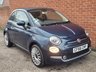 USED 2017 66 FIAT 500C 0.9 TwinAir Lounge Convertible 2dr Petrol Manual Euro 6 (s/s) (85 bhp) REAR PARKING SENSORS -
