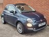 USED 2017 66 FIAT 500C 0.9 TwinAir Lounge Convertible 2dr Petrol Manual Euro 6 (s/s) (85 bhp) REAR PARKING SENSORS -