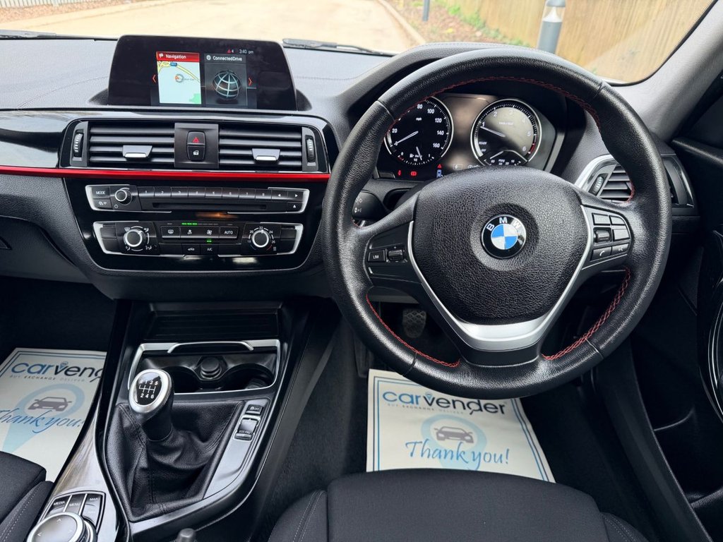 USED 2018 68 BMW 1 SERIES 2.0 118d Sport Hatchback 5dr Diesel Manual Euro 6 (s/s) (150 ps) 2 Owners|Sensors|SatNav|Cruise|