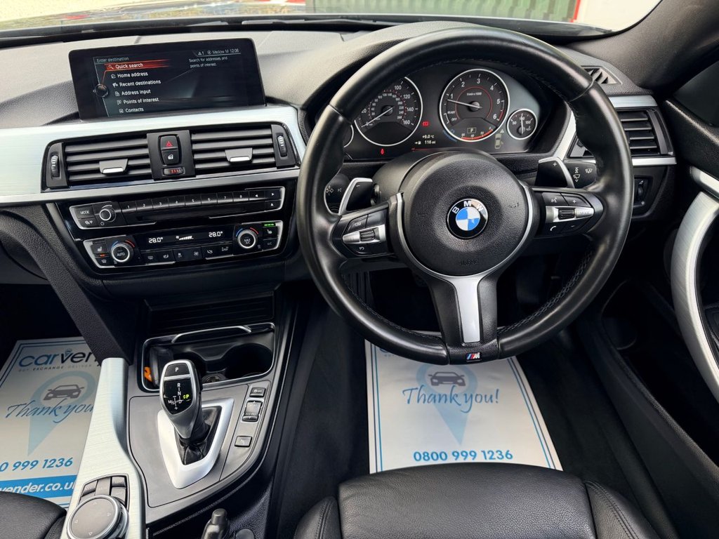USED 2016 66 BMW 4 SERIES GRAN COUPE 2.0 420d M Sport Hatchback 5dr Diesel Auto Euro 6 (s/s) (190 ps) &pound;35 Road Tax|SatNav|Rear & Front Sensors|Leather Heated Seats|Cruise|