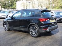 USED 2022 22 SEAT ARONA 1.0 TSI SE Technology 5d DSG 110 S/S 1 OWNER FROM NEW, FULL SERVICE HISTORY, DIGITAL DASH, SAT NAV, FULL LINK FOR WIRELESS APPLE CARPLAY / ANDROID AUTO, WIRELESS PHONE CHARGER, REAR PARKING SENSORS, ECO LED LIGHTS, AUTO LIGHTS, ELECTRIC MIRRORS, CRUISE CONTROL & SPEED LIMITER, LANE ASSIST, DAB RADIO, BLUETOOTH PHONE & MEDIA, DSG AUTOMATIC GEARBOX, BLACK CONTRAST ROOF, ROOF RAILS, 17 INCH ALLOY WHEELS, AIR CON, VOICE CONTROL, 2x USB C PORTS, LEATHER FLAT BOTTOM MULTIFUNCTION STEERING WHEEL
