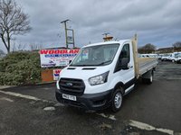 USED 2022 22 FORD TRANSIT 350 LEADER LWB DROPSIDE PICKUP 65K ULEZ FREE ZONE  