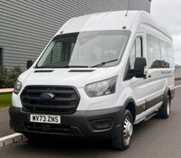 USED 2023 73 FORD TRANSIT 2.0 460 EcoBlue Leader Minibus Double Cab 5dr Diesel Auto RWD L4 H3 Euro 6 (s/s) (17 Seat, DRW) (165 ps) REAR AIR CON!!!