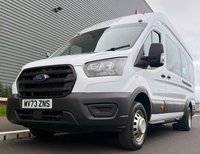 USED 2023 73 FORD TRANSIT 2.0 460 EcoBlue Leader Minibus Double Cab 5dr Diesel Auto RWD L4 H3 Euro 6 (s/s) (17 Seat, DRW) (165 ps) REAR AIR CON!!!