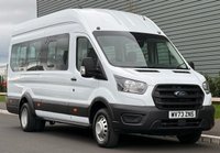 USED 2023 73 FORD TRANSIT 2.0 460 EcoBlue Leader Minibus Double Cab 5dr Diesel Auto RWD L4 H3 Euro 6 (s/s) (17 Seat, DRW) (165 ps) REAR AIR CON!!!