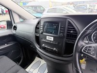 USED 2022 71 MERCEDES-BENZ VITO White 2.0 116 CDI Progressive Euro 6 panel van, 63,200 miles, ULEZ Compliant, Automatic, Bluetooth, Cruise, DAB, Reverse camera. Plus VAT @ 20%! This 2022 Mercedes Benz Vito 116 CDI Progressive offers exceptional provenance, having had only one owner and boasting a full service history with its last service completed on 06 November 2025 at 52,796 miles. This L3 XLWB model is powered by a 2.0 litre Euro 6 diesel engine delivering 161 bhp, and comes equipped with a 3 month warranty and a 12 month MOT provided on purchase. Notable features include a reversing camera with parking assistance, automatic headlights via the Headlight Assistant,