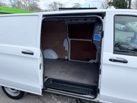 USED 2022 71 MERCEDES-BENZ VITO White 2.0 116 CDI Progressive Euro 6 panel van, 63,200 miles, ULEZ Compliant, Automatic, Bluetooth, Cruise, DAB, Reverse camera. Plus VAT @ 20%! This 2022 Mercedes Benz Vito 116 CDI Progressive offers exceptional provenance, having had only one owner and boasting a full service history with its last service completed on 06 November 2025 at 52,796 miles. This L3 XLWB model is powered by a 2.0 litre Euro 6 diesel engine delivering 161 bhp, and comes equipped with a 3 month warranty and a 12 month MOT provided on purchase. Notable features include a reversing camera with parking assistance, automatic headlights via the Headlight Assistant,