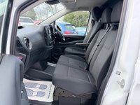 USED 2022 71 MERCEDES-BENZ VITO White 2.0 116 CDI Progressive Euro 6 panel van, 63,200 miles, ULEZ Compliant, Automatic, Bluetooth, Cruise, DAB, Reverse camera. Plus VAT @ 20%! This 2022 Mercedes Benz Vito 116 CDI Progressive offers exceptional provenance, having had only one owner and boasting a full service history with its last service completed on 06 November 2025 at 52,796 miles. This L3 XLWB model is powered by a 2.0 litre Euro 6 diesel engine delivering 161 bhp, and comes equipped with a 3 month warranty and a 12 month MOT provided on purchase. Notable features include a reversing camera with parking assistance, automatic headlights via the Headlight Assistant,
