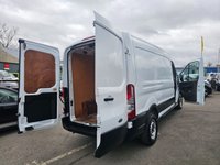 USED 2022 72 FORD TRANSIT White 2.0 350 EcoBlue Euro 6 panel van, 33,100 miles, ULEZ compliant, 6-Speed manual, Air Conditioning, Bluetooth, DAB, Rear sensors. Plus VAT @ 20%! This 2022 Ford Transit 350 Leader presents an exceptional opportunity with its remarkably low mileage of just 33,100 miles, especially for a vehicle of its age, and benefits from having had only one owner from new. This Euro 6 compliant 2.0 litre diesel van, registered in 2022, is the 2.0 350 EcoBlue Leader FWD L3 H2 model. It comes with a full 12 months MOT provided on purchase, and its last service was completed on 11 October 2023 at 13,675 miles, indicating excellent provenance. Notable featu