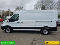 USED 2022 72 FORD TRANSIT White 2.0 350 EcoBlue Euro 6 panel van, 33,100 miles, ULEZ compliant, 6-Speed manual, Air Conditioning, Bluetooth, DAB, Rear sensors. Plus VAT @ 20%! This 2022 Ford Transit 350 Leader presents an exceptional opportunity with its remarkably low mileage of just 33,100 miles, especially for a vehicle of its age, and benefits from having had only one owner from new. This Euro 6 compliant 2.0 litre diesel van, registered in 2022, is the 2.0 350 EcoBlue Leader FWD L3 H2 model. It comes with a full 12 months MOT provided on purchase, and its last service was completed on 11 October 2023 at 13,675 miles, indicating excellent provenance. Notable featu