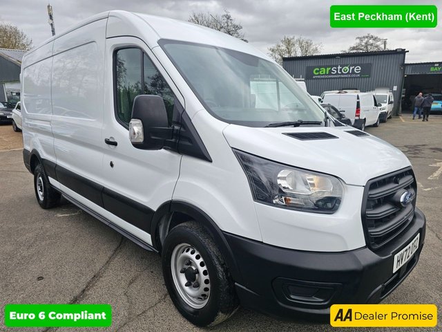 View our Ford Transit White 2.0 350 EcoBlue Euro 6 panel van, 33,100 miles, ULEZ compliant, 6-Speed manual, Air Conditioning, Bluetooth, DAB, Rear sensors. Plus VAT @ 20%!