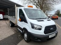 USED 2019 19 FORD TRANSIT 350 EcoBlue LWB L3 Dropside 3.6m / 12ft bed - ONE OWNER + ONLY 34000 MILES ONE OWNER - TWIN REAR WHEELS - S/HISTORY