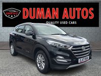 USED 2017 17 HYUNDAI TUCSON 1.6 GDi Blue Drive SE SUV 5dr Petrol Manual Euro 6 (s/s) (132 ps) DAYTIME RUNNING LIGHTS+ REAR SENSORS+ START/STOP+ HILL DESCENT CONTROL+ AUTO HOLD+ HEATED FRONT SEATS+ DUAL CLIMATE CONTROL+ FOLDING MIRRORS+ CRUISE CONTROL+ AUTO HEADLIGHTS+ LINE KEEPING ASSIST+ TRACTION CONTROL+ USB+ AUX+ DAB+ BLUETOOTH+ 17 INCH ALLOY WHEELS+ SERVICE HISTORY+