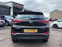 USED 2017 17 HYUNDAI TUCSON 1.6 GDi Blue Drive SE SUV 5dr Petrol Manual Euro 6 (s/s) (132 ps) DAYTIME RUNNING LIGHTS+ REAR SENSORS+ START/STOP+ HILL DESCENT CONTROL+ AUTO HOLD+ HEATED FRONT SEATS+ DUAL CLIMATE CONTROL+ FOLDING MIRRORS+ CRUISE CONTROL+ AUTO HEADLIGHTS+ LINE KEEPING ASSIST+ TRACTION CONTROL+ USB+ AUX+ DAB+ BLUETOOTH+ 17 INCH ALLOY WHEELS+ SERVICE HISTORY+