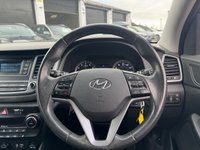 USED 2017 17 HYUNDAI TUCSON 1.6 GDi Blue Drive SE SUV 5dr Petrol Manual Euro 6 (s/s) (132 ps) DAYTIME RUNNING LIGHTS+ REAR SENSORS+ START/STOP+ HILL DESCENT CONTROL+ AUTO HOLD+ HEATED FRONT SEATS+ DUAL CLIMATE CONTROL+ FOLDING MIRRORS+ CRUISE CONTROL+ AUTO HEADLIGHTS+ LINE KEEPING ASSIST+ TRACTION CONTROL+ USB+ AUX+ DAB+ BLUETOOTH+ 17 INCH ALLOY WHEELS+ SERVICE HISTORY+