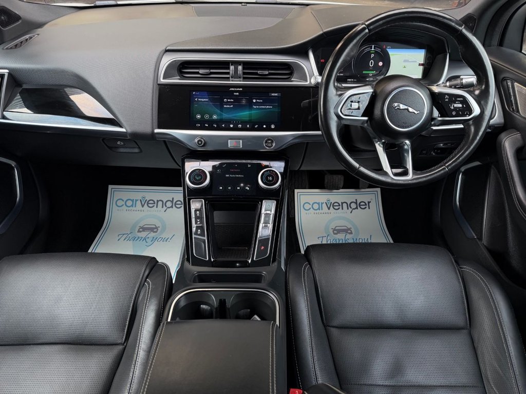 USED 2019 19 JAGUAR I-PACE 400 90kWh HSE SUV 5dr Electric Auto 4WD (400 ps) 6 Services|Roof|Camera|SatNav|R.F Sensors|Apple CarPlay|