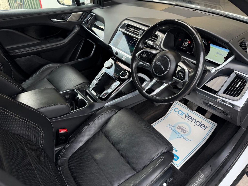 USED 2019 19 JAGUAR I-PACE 400 90kWh HSE SUV 5dr Electric Auto 4WD (400 ps) 6 Services|Roof|Camera|SatNav|R.F Sensors|Apple CarPlay|