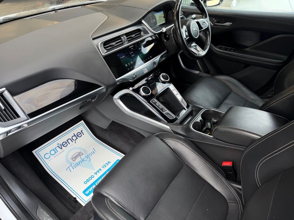 USED 2019 19 JAGUAR I-PACE 400 90kWh HSE SUV 5dr Electric Auto 4WD (400 ps) 6 Services|Roof|Camera|SatNav|R.F Sensors|Apple CarPlay|