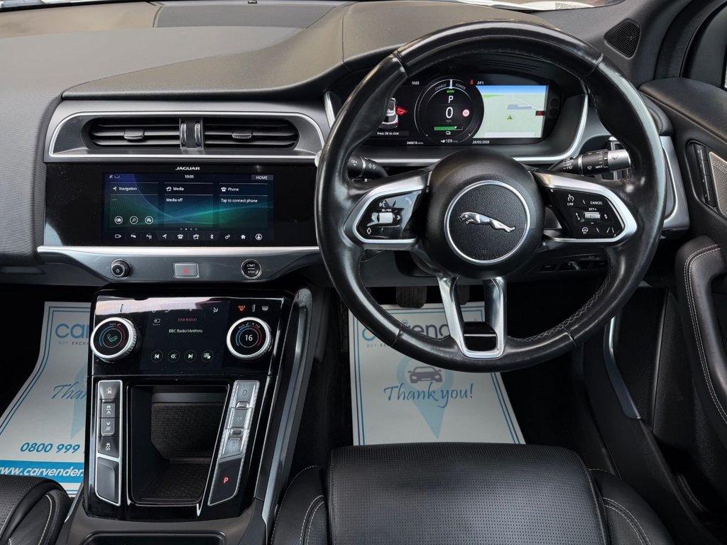 USED 2019 19 JAGUAR I-PACE 400 90kWh HSE SUV 5dr Electric Auto 4WD (400 ps) 6 Services|Roof|Camera|SatNav|R.F Sensors|Apple CarPlay|