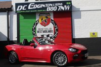USED 2018 68 FIAT 124 SPIDER 1.4 MultiAir Classica Convertible 2dr Petrol Euro 6 (140 ps) ONLY 25000 MILES