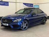 USED 2017 17 MERCEDES-BENZ C-CLASS 2.0 C200 AMG Line (Premium) Panoramic Saloon 4 Door Petrol G-Tronic+ Euro 6 (s/s) (184 ps) 6 SERVICES TO 46,472 MILES