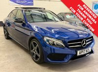 USED 2017 17 MERCEDES-BENZ C-CLASS 2.0 C200 AMG Line (Premium) Panoramic Saloon 4 Door Petrol G-Tronic+ Euro 6 (s/s) (184 ps) 6 SERVICES TO 46,472 MILES
