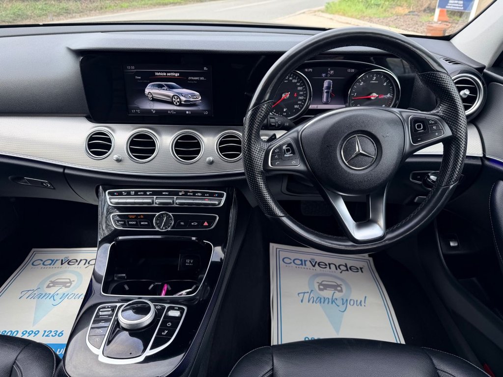USED 2017 66 MERCEDES-BENZ E-CLASS 2.0 E220d SE Estate 5dr Diesel G-Tronic+ Euro 6 (s/s) (194 ps) 4 Service|&pound;20 Road Tax|SatNav|Camera|Heated Seat|Ambient Lights|Cruis|