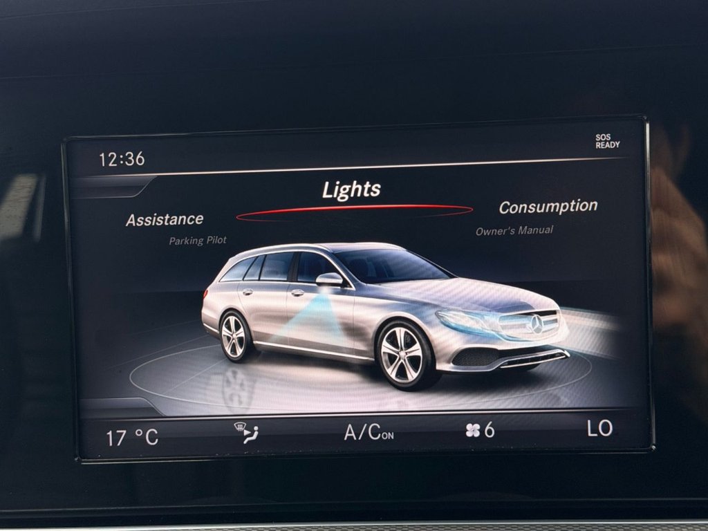 USED 2017 66 MERCEDES-BENZ E-CLASS 2.0 E220d SE Estate 5dr Diesel G-Tronic+ Euro 6 (s/s) (194 ps) 4 Service|&pound;20 Road Tax|SatNav|Camera|Heated Seat|Ambient Lights|Cruis|