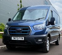 USED 2024 73 FORD E-TRANSIT 350 68kWh Trend Panel Van 5dr Electric Auto RWD L3 H2 (269 ps) SATELLITE NAVIGATION