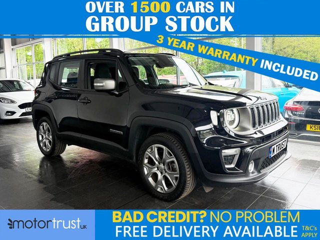 View our Jeep Renegade 1.3 GSE T4 11.4kWh Limited SUV 5dr Petrol Plug-in Hybrid Auto 4xe Euro 6 (s/s) (190 ps) 1 FORMER OWNER! 