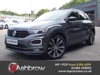 USED 2019 19 VOLKSWAGEN T-ROC 1.5 TSI EVO R-Line 5d DSG 150 S/S SAT NAV, ACTIVE INFO DISPLAY (DIGITAL DASH), HEATED FRONT SEATS, APP-CONNECT FOR APPLE CARPLAY ANDROID AUTO & MIRROR LINK, ADAPTIVE CRUISE CONTROL & SPEED LIMITER, FRONT ASSIST, LANE ASSIST, FRONT & REAR PARKING SENSORS WITH DISPLAY, DAB RADIO, BLUETOOTH PHONE & MUSIC, VOICE ACTIVATION, DSG AUTOMATIC GEARBOX, LED DRL'S, PRIVACY, 19 INCH ALLOYS, POWER FOLDING MIRRORS, FLAT BOTTOM TIPTRONIC MFSW, RAIN & LIGHT SENSORS, AUTO HOLD, CLIMATE CONTROL, DRIVE SELECT, GOOD SERVICE HISTORY