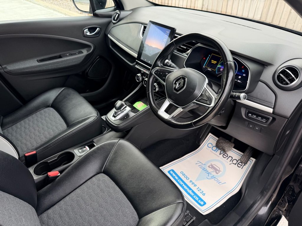 USED 2022 22 RENAULT ZOE R135 EV50 52kWh GT Line + Hatchback 5dr Electric Auto (Rapid Charge) (134 bhp) Camera|Heated Seats|SatNav|Lane Assist|Cruise|Heated Steering|