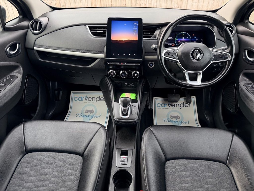 USED 2022 22 RENAULT ZOE R135 EV50 52kWh GT Line + Hatchback 5dr Electric Auto (Rapid Charge) (134 bhp) Camera|Heated Seats|SatNav|Lane Assist|Cruise|Heated Steering|