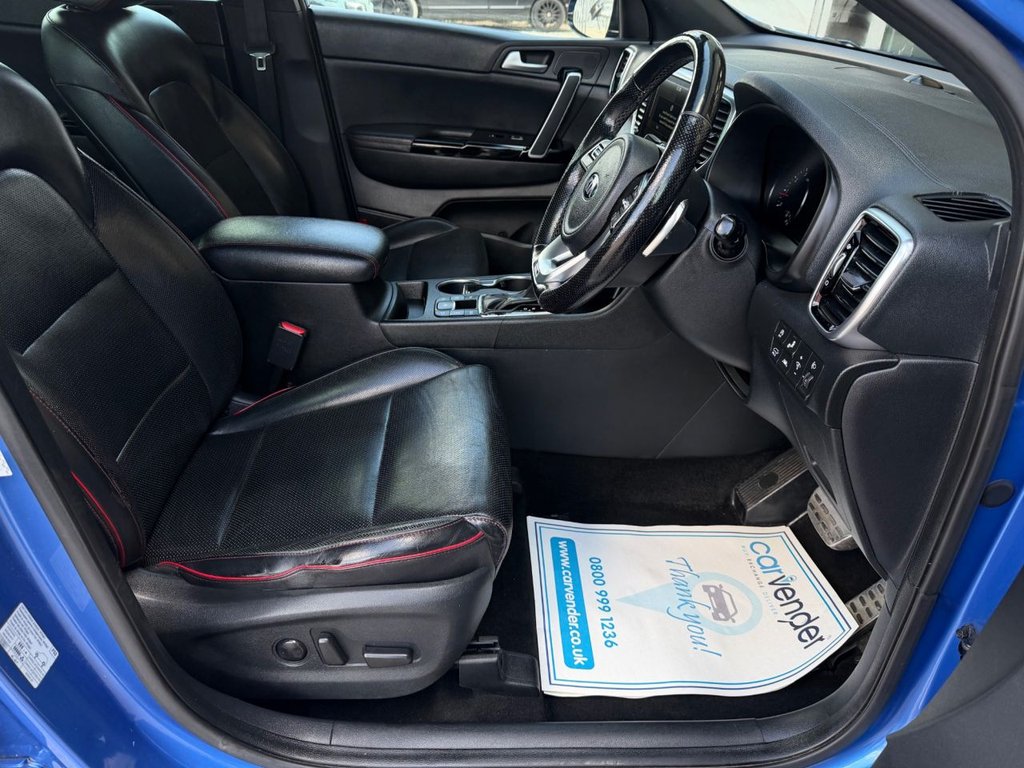 USED 2019 19 KIA SPORTAGE 1.6 T-GDi GT-Line S SUV 5dr Petrol DCT AWD Euro 6 (s/s) (174 bhp) 6 Services|Roof|Adaptive Cruise|360 View Camera|
