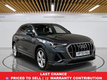 2020 AUDI Q3 2.0 TDI 35 S line SUV 5dr Diesel S Tronic Euro 6 (s/s) (150 ps) &pound;20625.00