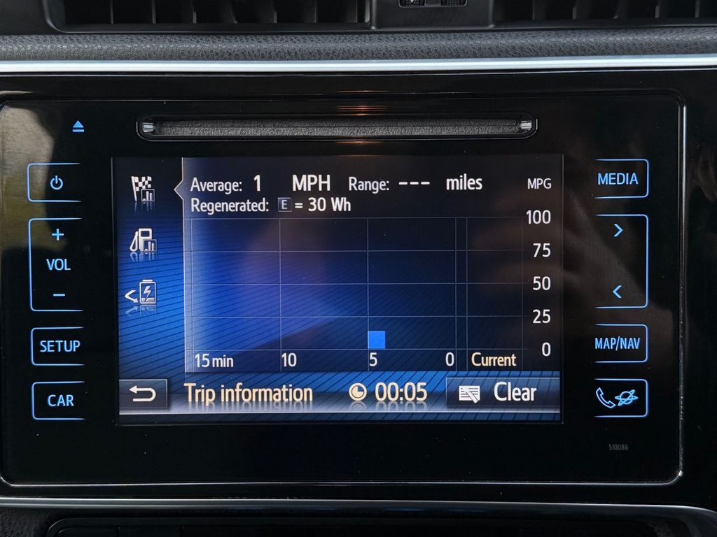 USED 2016 16 TOYOTA AURIS 1.8 VVT-h Excel Hatchback 5dr Petrol Hybrid CVT Euro 6 (s/s) (136 ps) 2 Owners|R.F Sensors|Camera|SatNaV|Half Leather Seats|