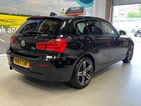 USED 2017 67 BMW 1 SERIES 1.5 118i Sport Hatchback 5 Door Petrol Manual Black Euro 6  +BLUETOOTH+ PARK SENSORS+PRIV GLASS