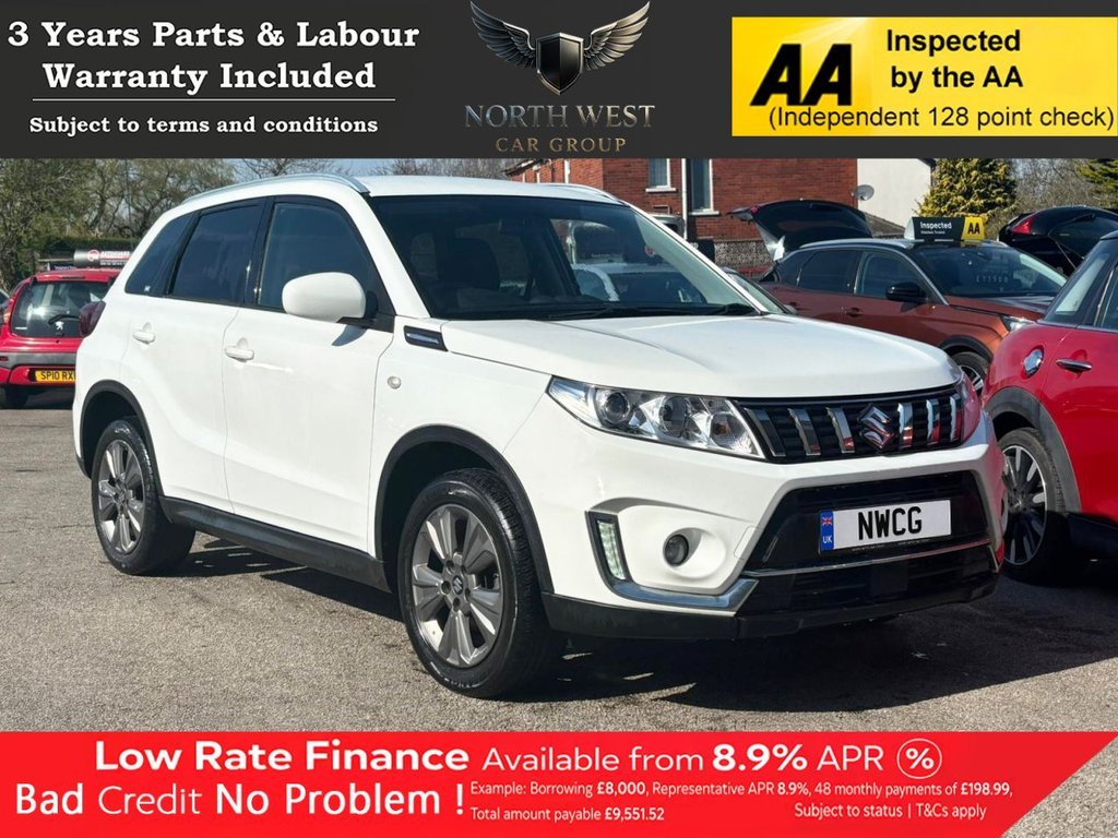 SUZUKI VITARA 1.0 Boosterjet SZ-T SUV 5dr Petrol Manual Euro 6 (s/s) (111 ps) NATIONWIDE PARTS & LABOUR WARRANTY INCLUDED + 12 MONTHS AA BREAKDOWN FREE FINANCE AVAILABLE 1 HOUR DECISION LOW RATES