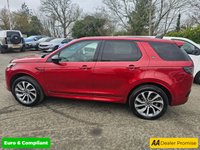 USED 2021 71 LAND ROVER DISCOVERY SPORT Red 1.5 P300e R-Dynamic HSE PHEV SUV, 78,707 miles, ULEZ, Automatic 4WD, Sat nav, 10in Screen, 20in alloys, CarPlay/Android Auto, Pano roof, Camera. This 2021 Land Rover Discovery Sport P300e R-Dynamic HSE boasts a full dealership service history, with its last service completed on 2025-10-03 at 70983 miles, offering peace of mind for its next owner. This four wheel drive, Euro 6 compliant plug in hybrid features a 1.5 litre petrol engine and comes with a 3 month warranty and 12 months MOT provided on purchase. Inside, you'll find luxurious 14 way heated electric seats with driver memory and two way manual headrests, alongside a premium Meri