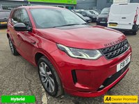 USED 2021 71 LAND ROVER DISCOVERY SPORT Red 1.5 P300e R-Dynamic HSE PHEV SUV, 78,707 miles, ULEZ, Automatic 4WD, Sat nav, 10in Screen, 20in alloys, CarPlay/Android Auto, Pano roof, Camera. This 2021 Land Rover Discovery Sport P300e R-Dynamic HSE boasts a full dealership service history, with its last service completed on 2025-10-03 at 70983 miles, offering peace of mind for its next owner. This four wheel drive, Euro 6 compliant plug in hybrid features a 1.5 litre petrol engine and comes with a 3 month warranty and 12 months MOT provided on purchase. Inside, you'll find luxurious 14 way heated electric seats with driver memory and two way manual headrests, alongside a premium Meri
