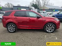 USED 2021 71 LAND ROVER DISCOVERY SPORT Red 1.5 P300e R-Dynamic HSE PHEV SUV, 78,707 miles, ULEZ, Automatic 4WD, Sat nav, 10in Screen, 20in alloys, CarPlay/Android Auto, Pano roof, Camera. This 2021 Land Rover Discovery Sport P300e R-Dynamic HSE boasts a full dealership service history, with its last service completed on 2025-10-03 at 70983 miles, offering peace of mind for its next owner. This four wheel drive, Euro 6 compliant plug in hybrid features a 1.5 litre petrol engine and comes with a 3 month warranty and 12 months MOT provided on purchase. Inside, you'll find luxurious 14 way heated electric seats with driver memory and two way manual headrests, alongside a premium Meri