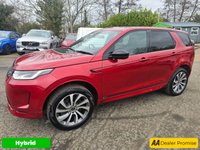 USED 2021 71 LAND ROVER DISCOVERY SPORT Red 1.5 P300e R-Dynamic HSE PHEV SUV, 78,707 miles, ULEZ, Automatic 4WD, Sat nav, 10in Screen, 20in alloys, CarPlay/Android Auto, Pano roof, Camera. This 2021 Land Rover Discovery Sport P300e R-Dynamic HSE boasts a full dealership service history, with its last service completed on 2025-10-03 at 70983 miles, offering peace of mind for its next owner. This four wheel drive, Euro 6 compliant plug in hybrid features a 1.5 litre petrol engine and comes with a 3 month warranty and 12 months MOT provided on purchase. Inside, you'll find luxurious 14 way heated electric seats with driver memory and two way manual headrests, alongside a premium Meri