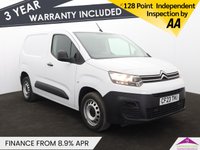 USED 2023 23 CITROEN BERLINGO 1.5 BlueHDi 1000 Enterprise Edition M Panel Van 5dr Diesel Manual SWB Euro 6 (s/s) (100 ps) APPLE CARPLAY | CRUISE CONTROL