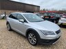 USED 2016 16 SEAT LEON 2.0 TDI X-PERIENCE SE Technology Sport Tourer 5dr Diesel DSG 4WD Euro 6 (s/s) (184 ps) AUTOMATIC+LONG MOT UNTIL 12.03.2027+SATELLITE NAVIGATION SYSTEM+BLUETOOTH CONNECTION+DUAL ZONE CLIMATE CONTROL AIR-CONDITIONING+LUXURIOUS HEATED LEATHER UPHOLSTERY+AUTOMATIC HEADLIGHT ACTIVATION+RAIN-SENSING WINDSCREEN WIPERS+PARKING ASSISTANCE+TOWBAR+METALLIC 'ICE SILVER' PAINT+18 INCH X-PERIENCE MACHINED ALLOY WHEELS.