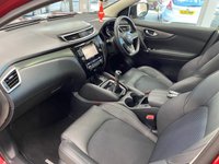 USED 2018 68 NISSAN QASHQAI 1.2 DIG-T Tekna SUV 5dr Petrol Manual Euro 6 (s/s) (115 ps) MAGNETIC RED METALLIC / BLACK TRIM / PANORAMIC GLASS ROOF / DUAL ZONE CLIMATE CONTROL / ELECTRIC WINDOWS / AUTO LIGHTS / WIPERS / CRUISE CONTROL / SPEED LIMITER / DAB TUNER / BOSE SPEAKERS / CD / AUX / USB / BLUETOOTH / SATNAV / 360 DEGREE CAMERAS / PARKING SENSORS / 19" ALLOYS / PRIVACY GLASS / MAIN DEALER SERVICE HISTORY / 7 SERVICES
