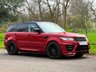 USED 2017 17 LAND ROVER RANGE ROVER SPORT 3.0 SD V6 AUTOBIOGRAPHY DYNAMIC LUMMA KIT BLACK PACK 7 SEATS OPEN PAN ROOF REAR ENTERTAINMENT HEAT & COOL SEATS SAT NAV TV REAR CAM STEPS 306 BHP REAR ENTERTAINMENT~HEAT+COOL SEATS